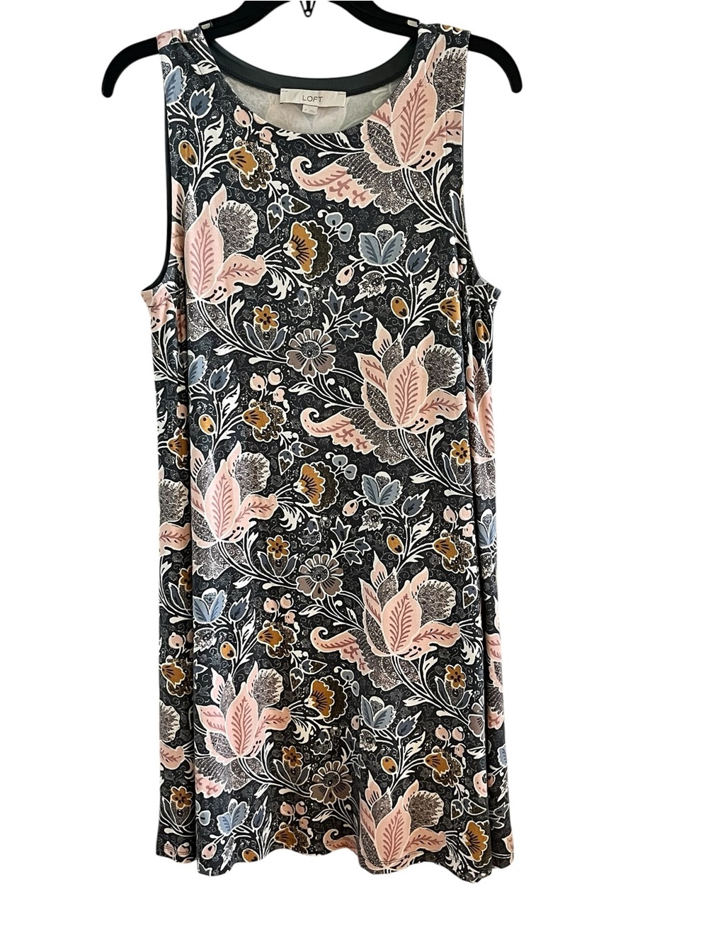 Loft Sleeveless Dress, size medium, floral